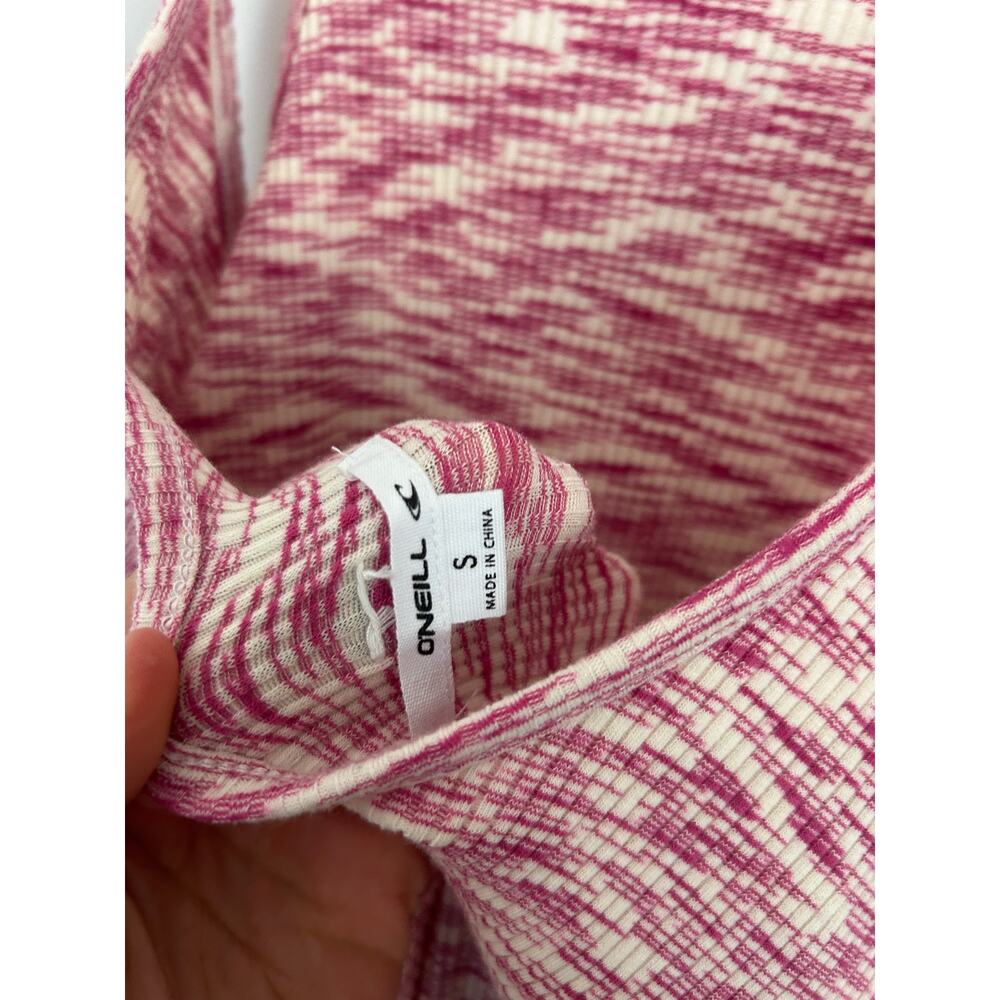 O'Neill Morette Spacedye Dress-Barbie Pink Mini Length Tank Dress NWT - Picture 6 of 11